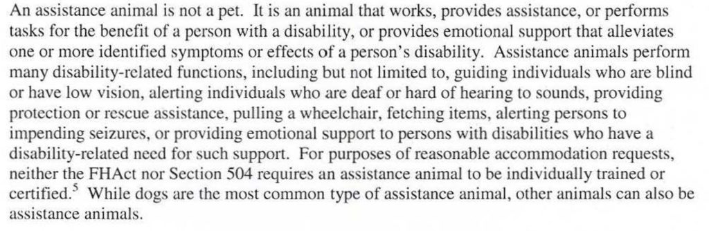 emotional support animal definition