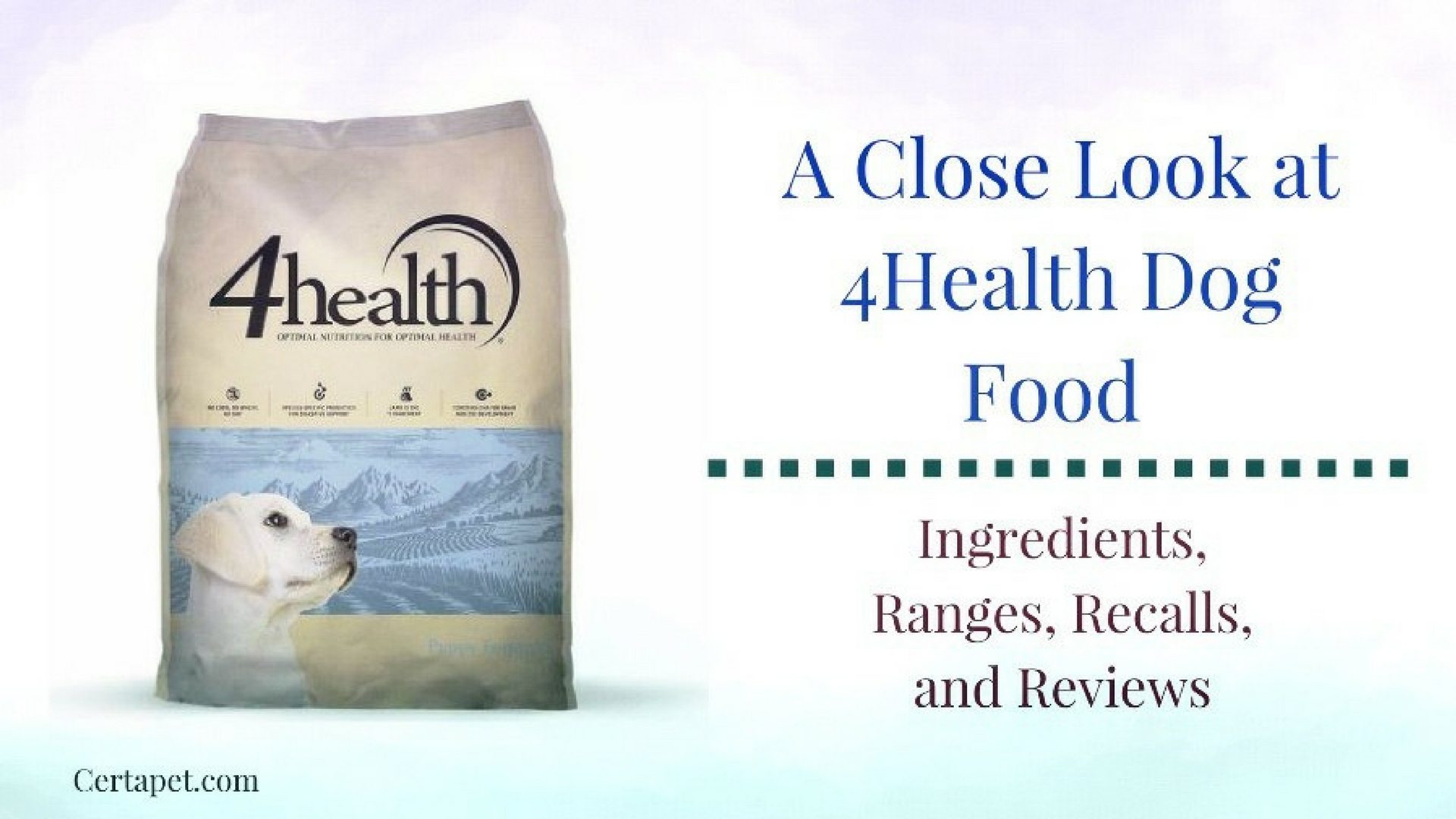 4health Dog Food Ingredients Recalls And Reviews Certapet