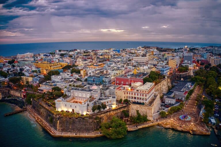 Puerto Rico ESA Letter - 100% Money Back Guarantee Aerial View of old San Juan, Puerto Rico