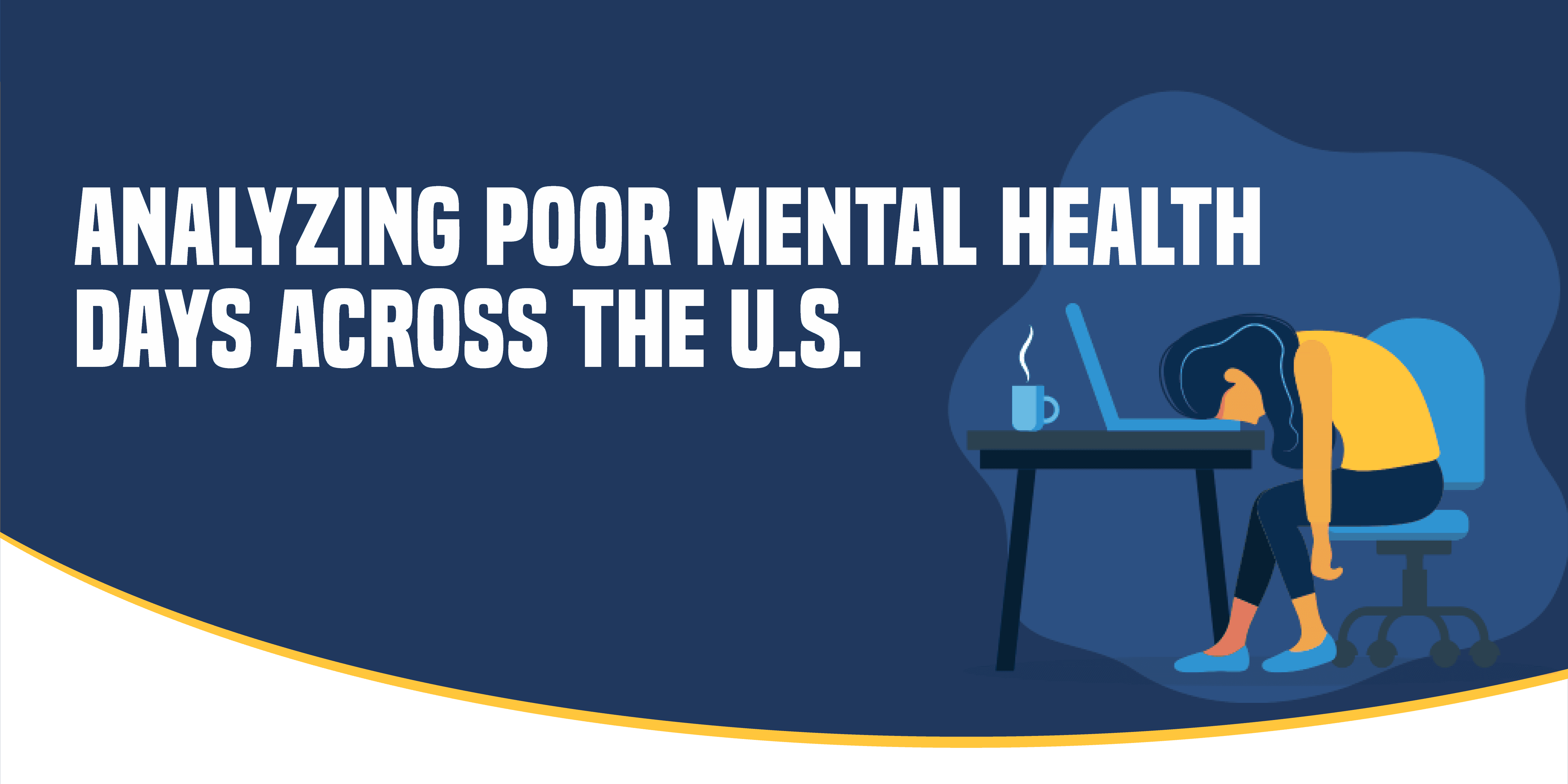 Title image for a study on poor mental health days in the U.S.